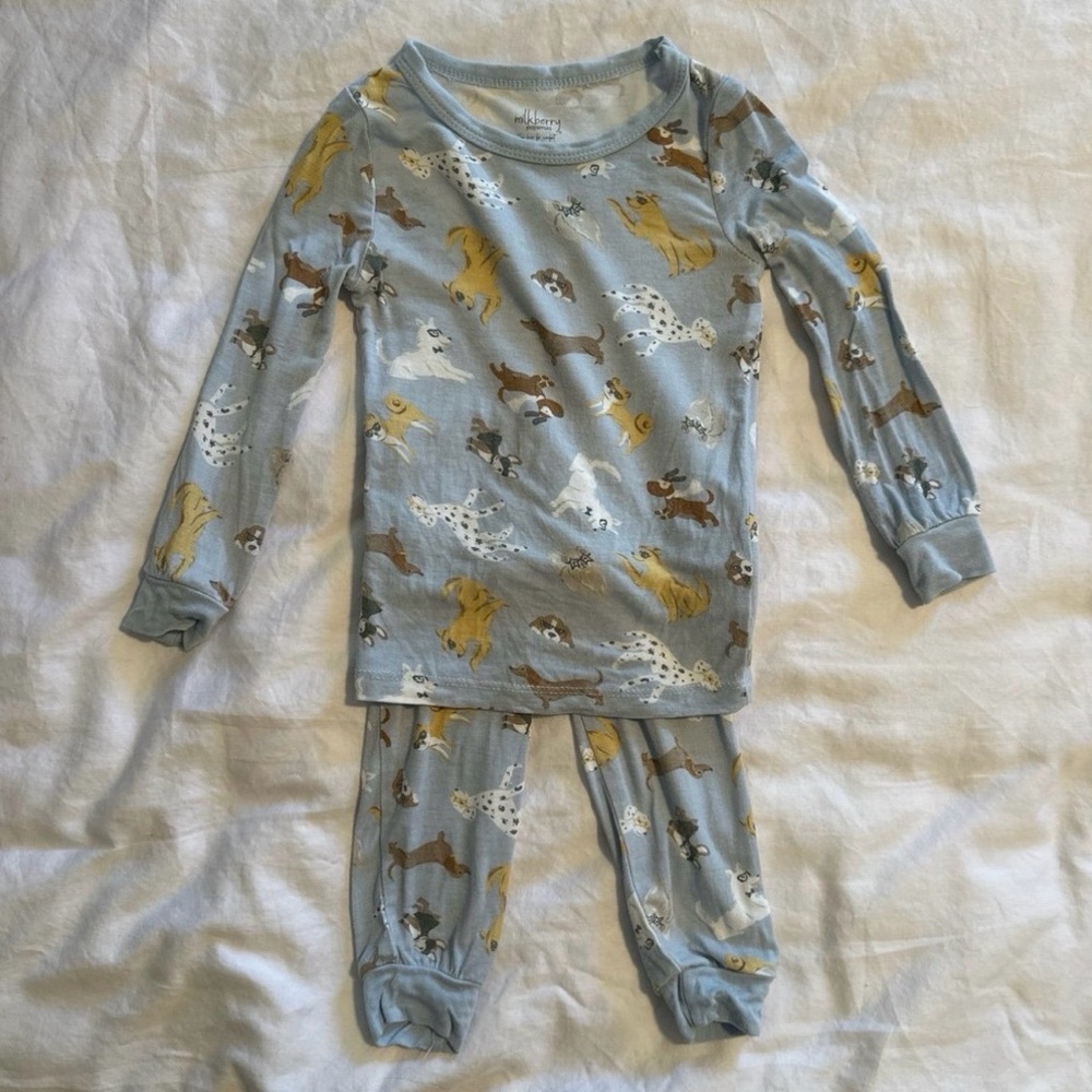 Milkberry Animal Print Pajamas - Blue